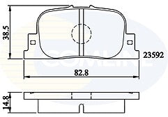 FOR TOYOTA PRIUS NHW20 W2 1.5 08/04 - 03/09 OE QUALITY REAR BRAKE PADS