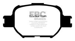 FOR TOYOTA CELICA 1.8 ZZT230 EBC FRONT BRAKE PADS SET OF 4
