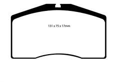 FOR PORSCHE 911 3.3 TURBO  964 (1989-1993) EBC RED STUFF FRONT BRAKE PADS