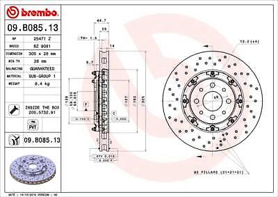 BRAND NEW 2 PIECE FLOATING FRONT BRAKE DISCS FIT FIAT 500 595 ABARTH 305MM