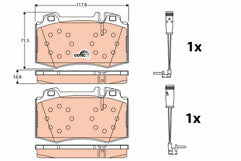 FOR MERCEDES SLK55  CLK63 CLK55 CLK500 CLK350 DISC BRAKE PADS  FRONT 