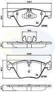 New BMW 3 Series E90 318d  SPORT Genuine comline front and Rear Brake Pads Set