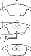 AUDI A4 2.0TDI SLINE B8 140BHP MINTEX FRONT BRAKE DISCS BRAKE PADS 314mm
