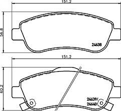 FOR HONDA CRV 2.0I VTEC 2.2i-DTEC  2007 on MINTEX FRONT DISC BRAKE PADS 