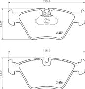 MINTEX  FRONT BRAKE PADS SET BMW E39 MDB1817 NEW OE REPLACEMENT