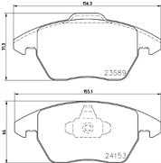 Peugeot 207 208 3008 AND RCZ 1.6i Sport THP 2010 on front brake pads 