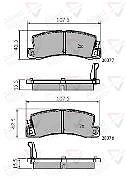 FOR TOYOTA COROLLA GTI AE82 AE92 BRAKE PADS REAR FULL SET