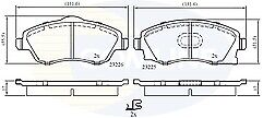 FOR VAUXHALL CORSA C 3DR 5DR 2001-2006 FRONT BRAKE PADS SET WITH FITTING CLIPS