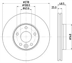 FIT FOR V40 D2 R-DESIGN (MK3 (525))  MINTEX BRAKE DISCS AND PADS FRONT REAR