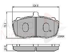 LDV CONVOY 400 BRAKE FRONT VENTED BRAKE DISCS & PADS ABS