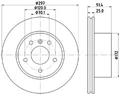 LANDROVER DISCOVERY 2.5 TD5 4.0 V8 1998-2004 MINTEX FRONT 2 BRAKE DISCS & PADS