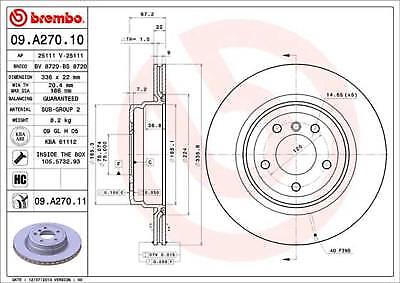 BMW 335i 335d E92BRAKE DISC REAR BREMBO BRAKE DISCS PAIR OE BREMBO