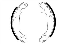 REAR BRAKE SHOES FITS RENAULT CLIO RSI 1.8 MK 1 R19 R21 TURBO SUPER 5 180MM DIA