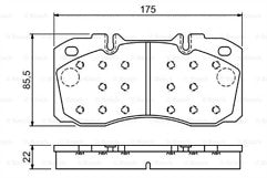FIT FOR IVECO DAILY 2.3 3.0 MODEL FRONT BRAKE PADS