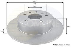 VAUHALL VECTRA B 1995-2002 REAR BRAKE DISC REAR BRAKE PADS HANDBRAKE SHOES