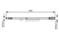 FOR IVECO DAILY 2.3td 3.0td 2006 on  FRONT BRAKE HOSE FITS LEFT RIGHT 543mm