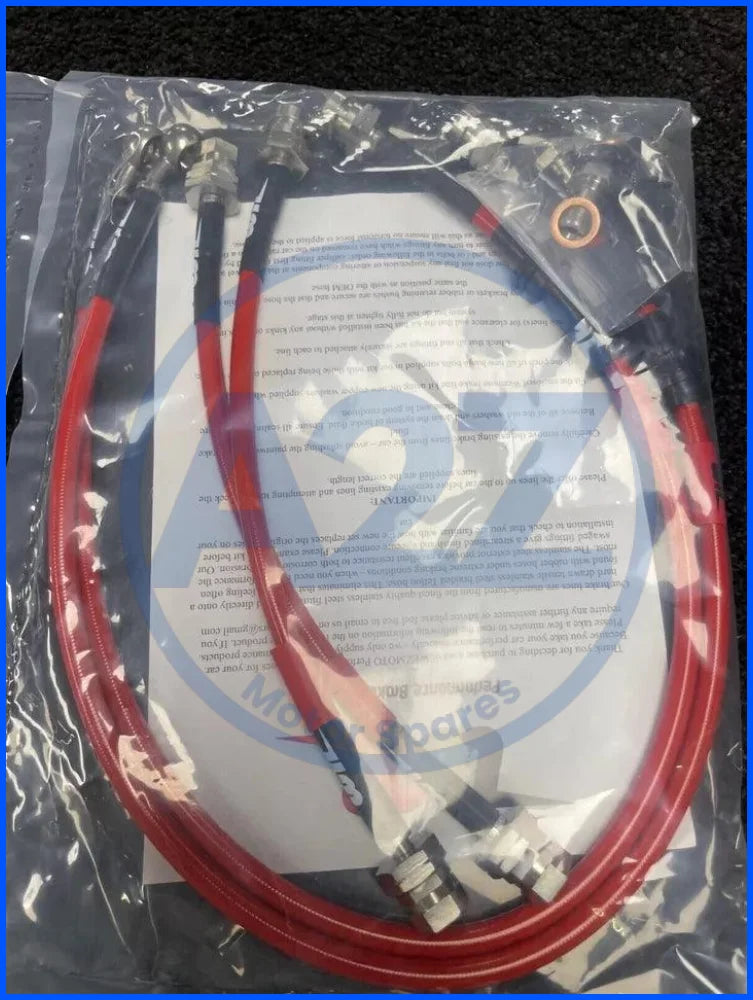 VW GOLF MK5 6 GTD GTI EDITION30 R32 BIG BRAKE UPGRADE CONVERSION KIT FRONT REAR + BRAIDED HOSES