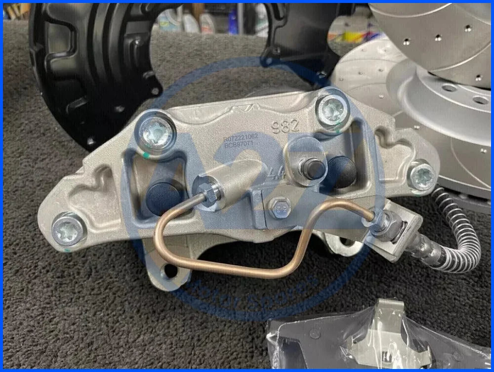 VW GOLF MK5 6 GTD GTI EDITION30 R32 BIG BRAKE UPGRADE CONVERSION KIT FRONT REAR + BRAIDED HOSES