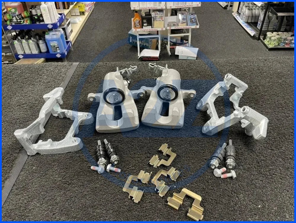 VW GOLF MK5 6 GTD GTI EDITION30 R32 BIG BRAKE UPGRADE CONVERSION KIT FRONT REAR + BRAIDED HOSES