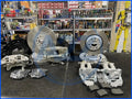 VW GOLF MK5 6 GTD GTI EDITION30 R32 BIG BRAKE UPGRADE CONVERSION KIT FRONT REAR + BRAIDED HOSES