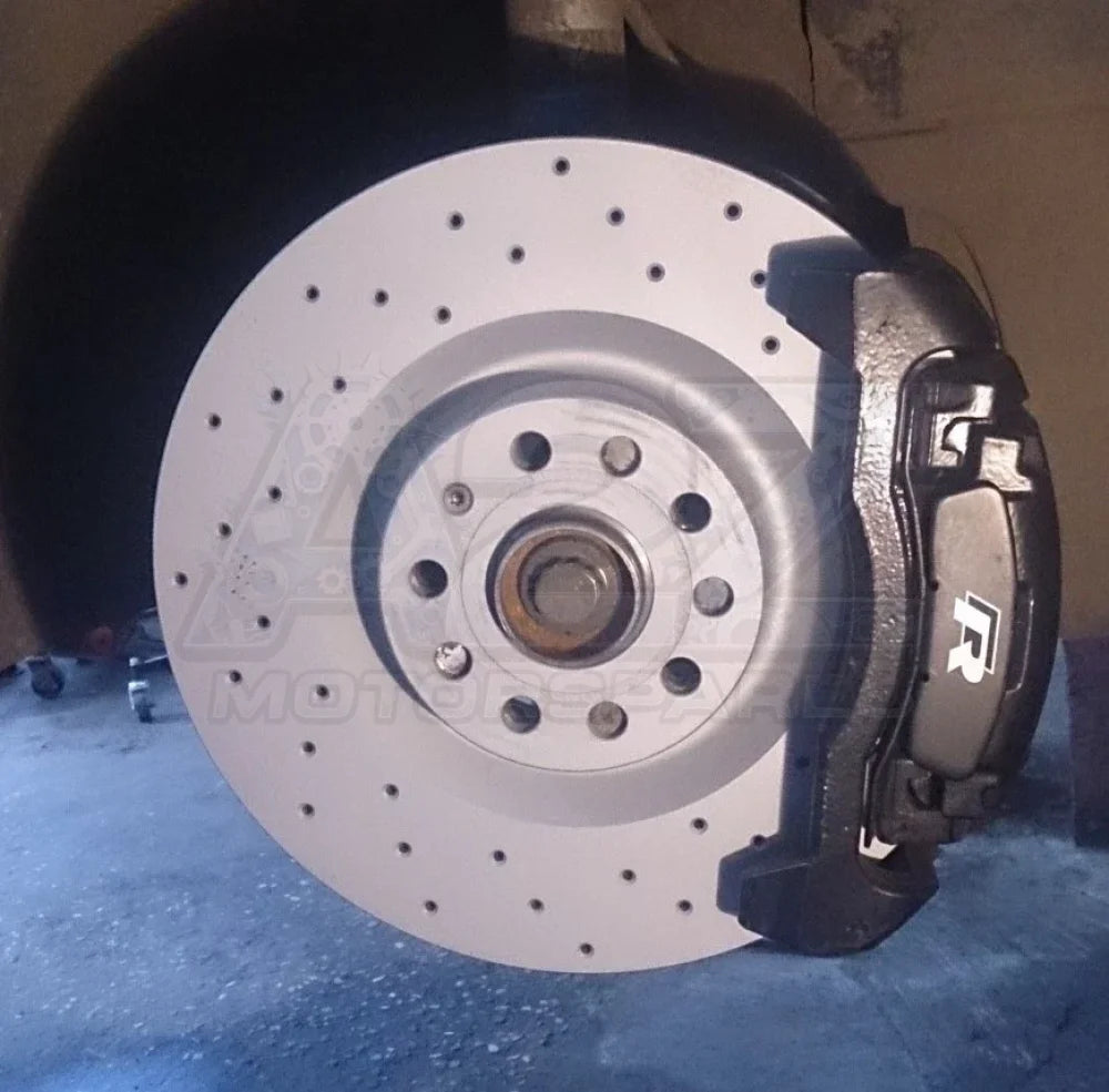 VW Golf MK6 2.0 Type R (09) Zimmermann Front Drilled 345mm Brake Discs + Pads