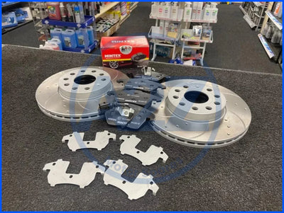 VW POLO MK5 1.4GTi 6R BRAKE DISC CROSS DRILLED GROOVED BRAKE PAD FRONT REAR