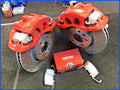VW TRANSPORTER T5 T6 FRONT BRAKE DISC DRILLED BIG BRAKE CALIPER KIT 340mm RED