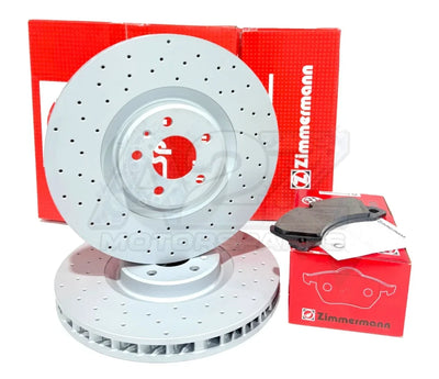 Zimmermann Performance Front Drilled Brake Discs + Pads – Porsche Macan (2014) 360mm